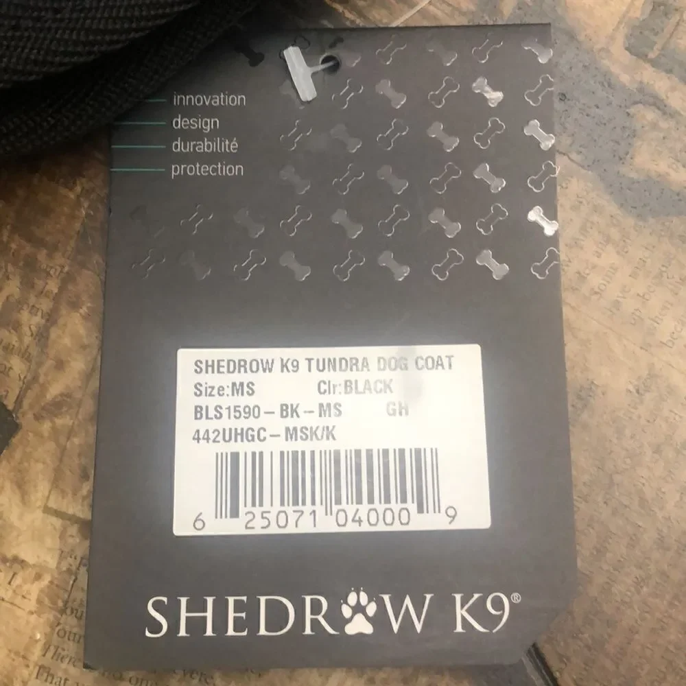 HOST PICK! NWT Shedrow K9 Tundra Black Dog Coat – Size MS